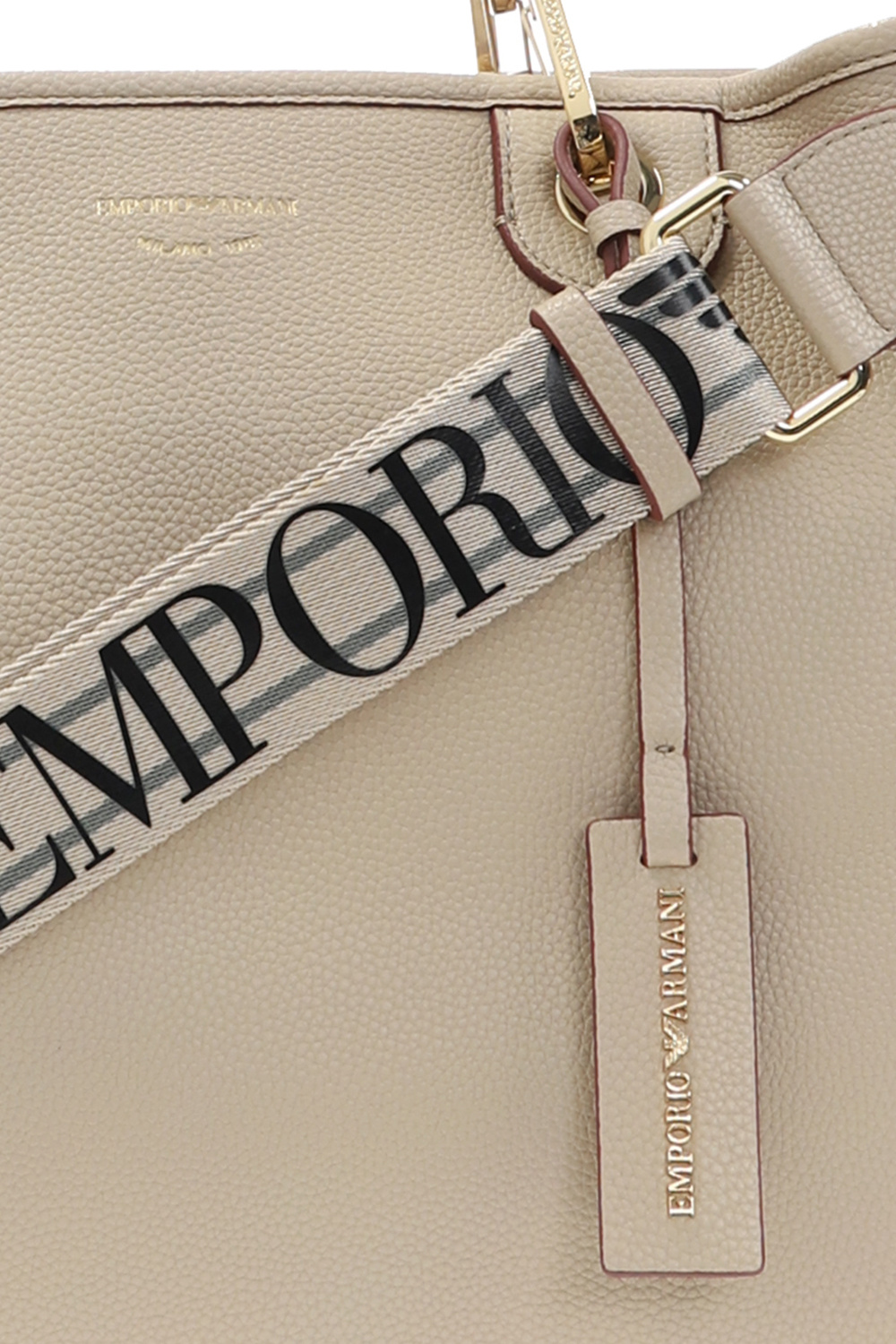 関税送料込Emporio Armani Logo Patch Handbag Emporio Armani logo-stamp Crossbody Bag | Black | FARFETCH